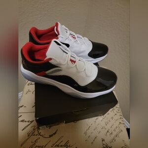 Jordan Black and Red Sneakers